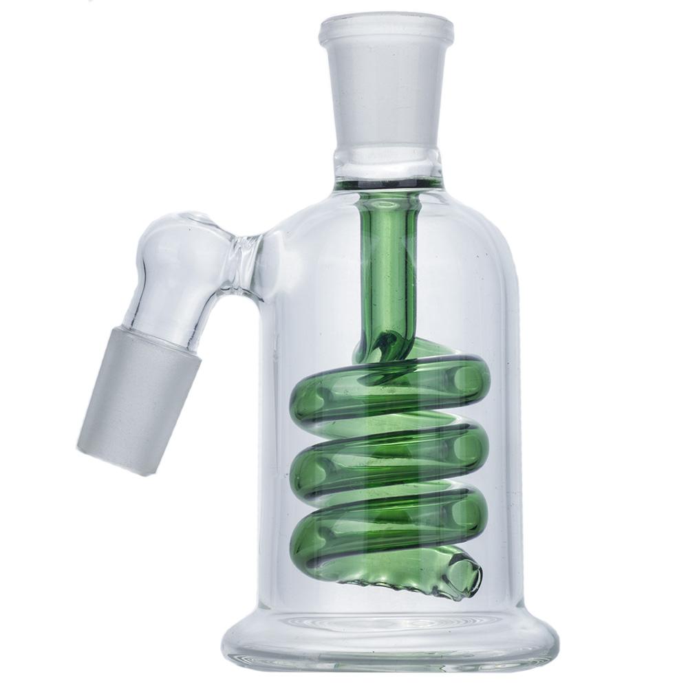 Spiral Perc Glass Ash Catcher