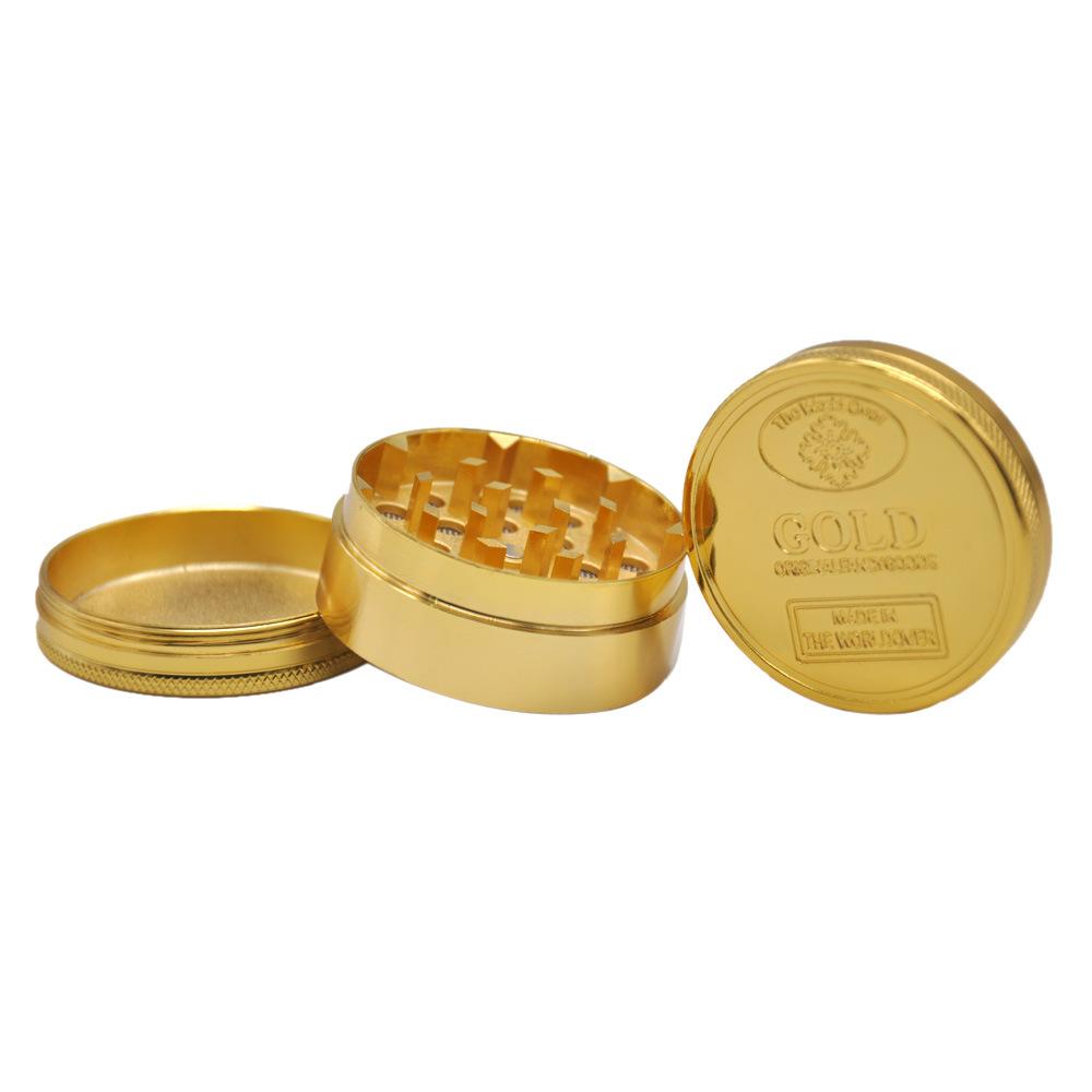 Gold Coin Zinc Alloy Weed Grinder 3 Layer