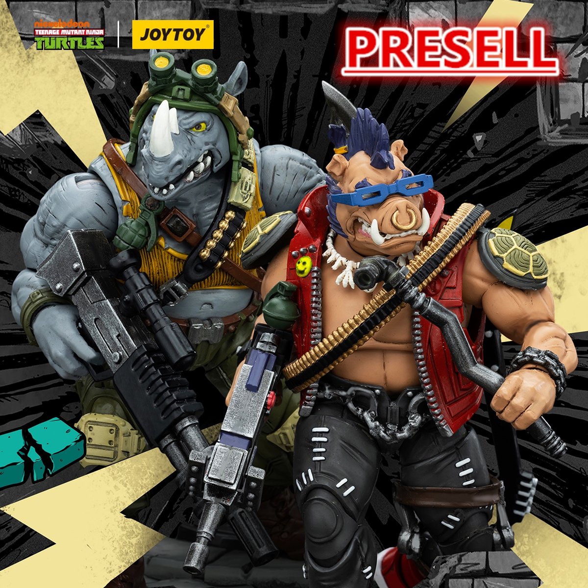 JOYTOY Teenage Mutant Ninja Turtles TMNT Beebop and Rocksteady - JOYTOY WORLD