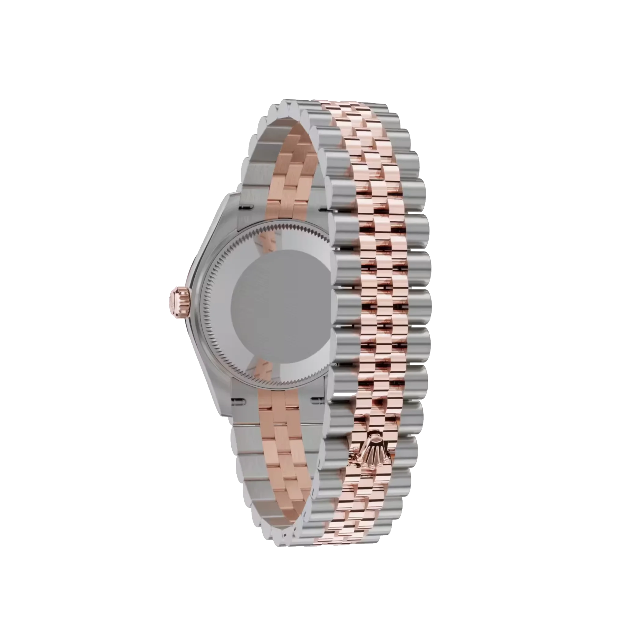 Rolex Datejust: Oystersteel and Everose gold, silver, diamond-set dial, Jubilee bracelet, m278271-0016