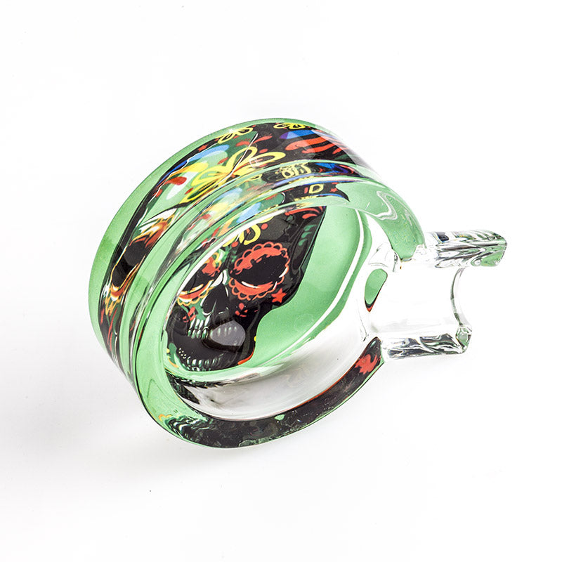 Day of Dead Skull Glass Ashtray (Random Pattern)