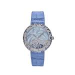 Patek Philippe Calatrava White Gold Mother of Pearl Diamonds and Blue Sapphires 4899/901G-001