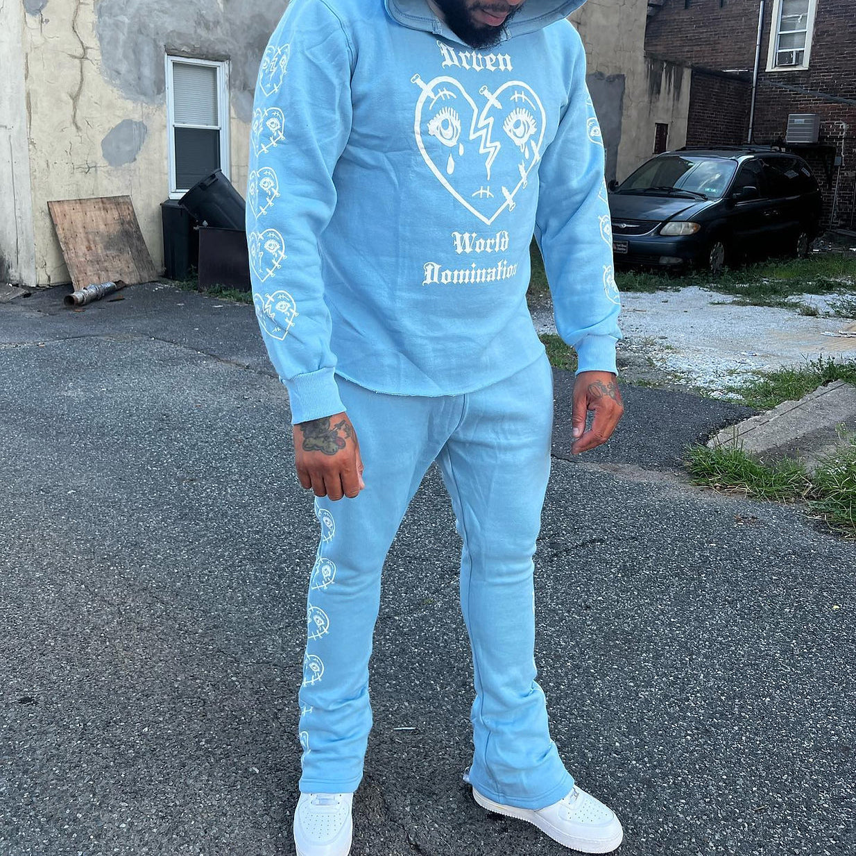 Casual love sports suit