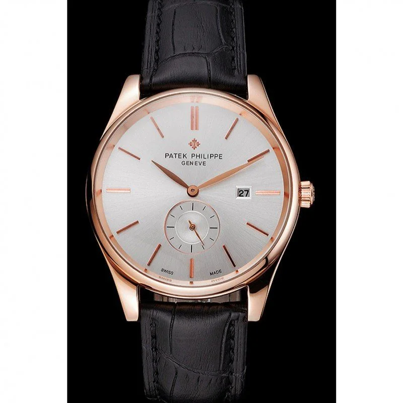 Patek Philippe Calatrava Date Dial White 40 mm, Rose Gold Plated