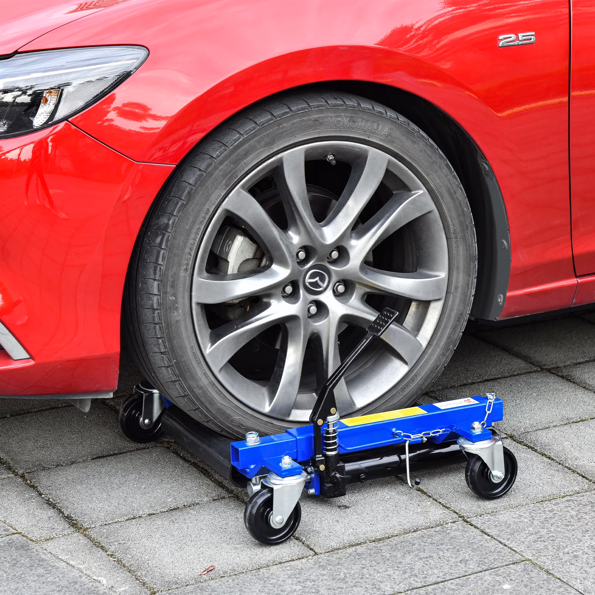 DURHAND 4 Wheel Dolly Portable for Lifting Vehicles, 1465 lbs Weight Capacity