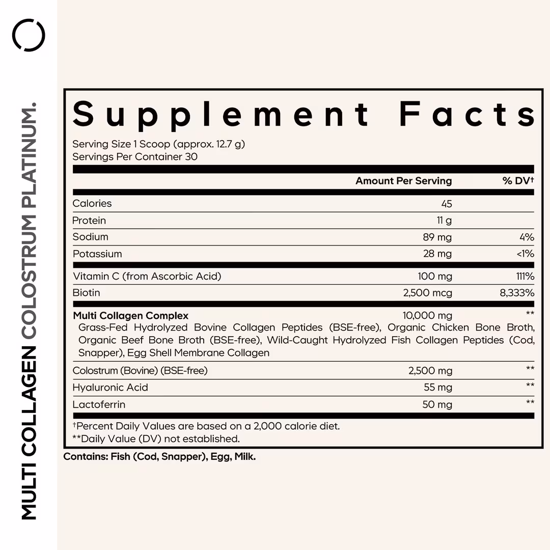 CODEAGE  Multi Collagen Colostrum Powder with Lactoferrin