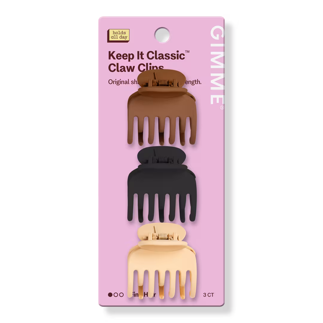 GIMME beauty  Fine Hair Double Teeth Claw Clip