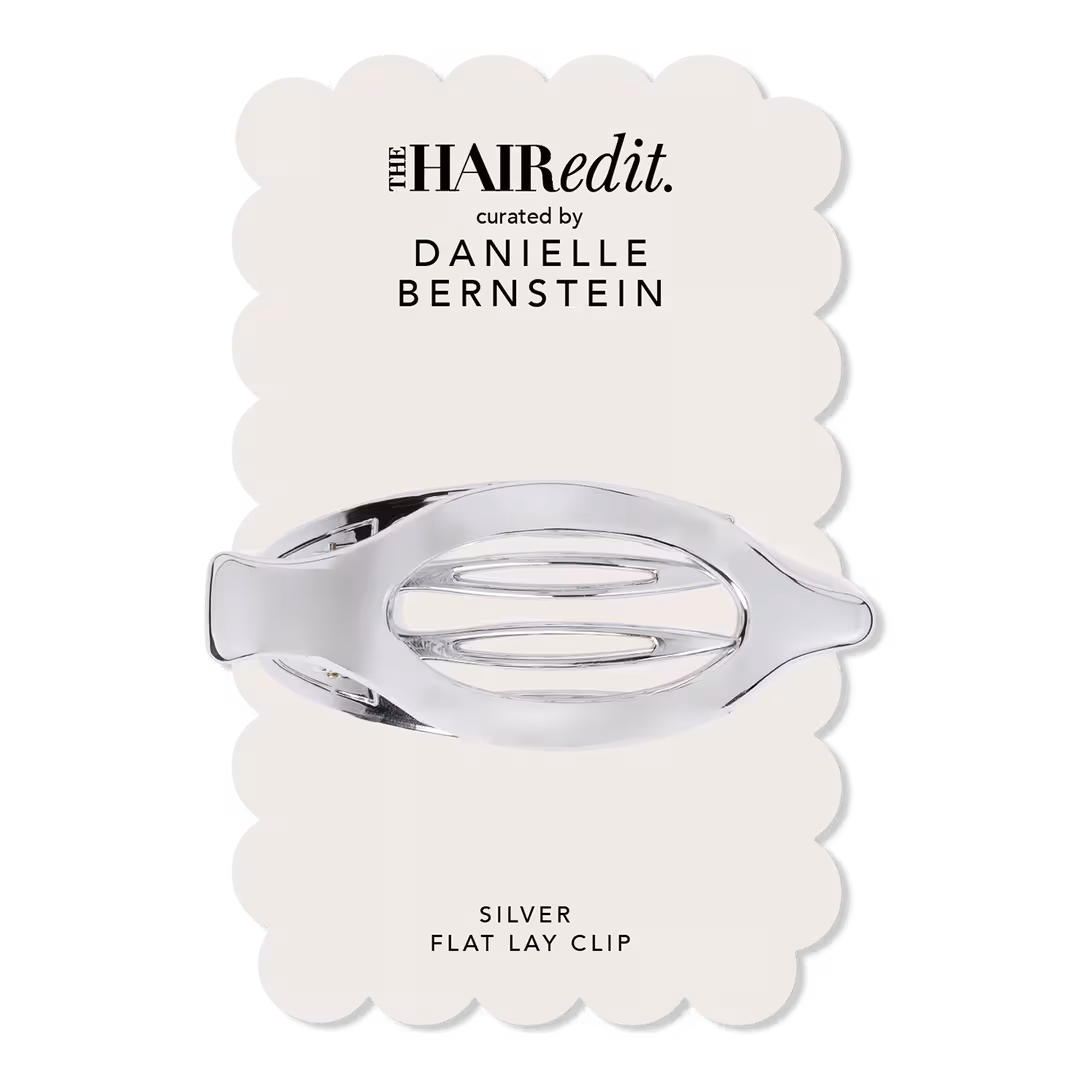 The Hair Edit  Silver Flat Lay Claw Clip by Danielle Bernstein