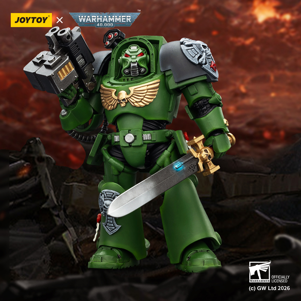 JOYTOY Warhammer 40k 1: 18 Salamanders Terminators - JOYTOY WORLD