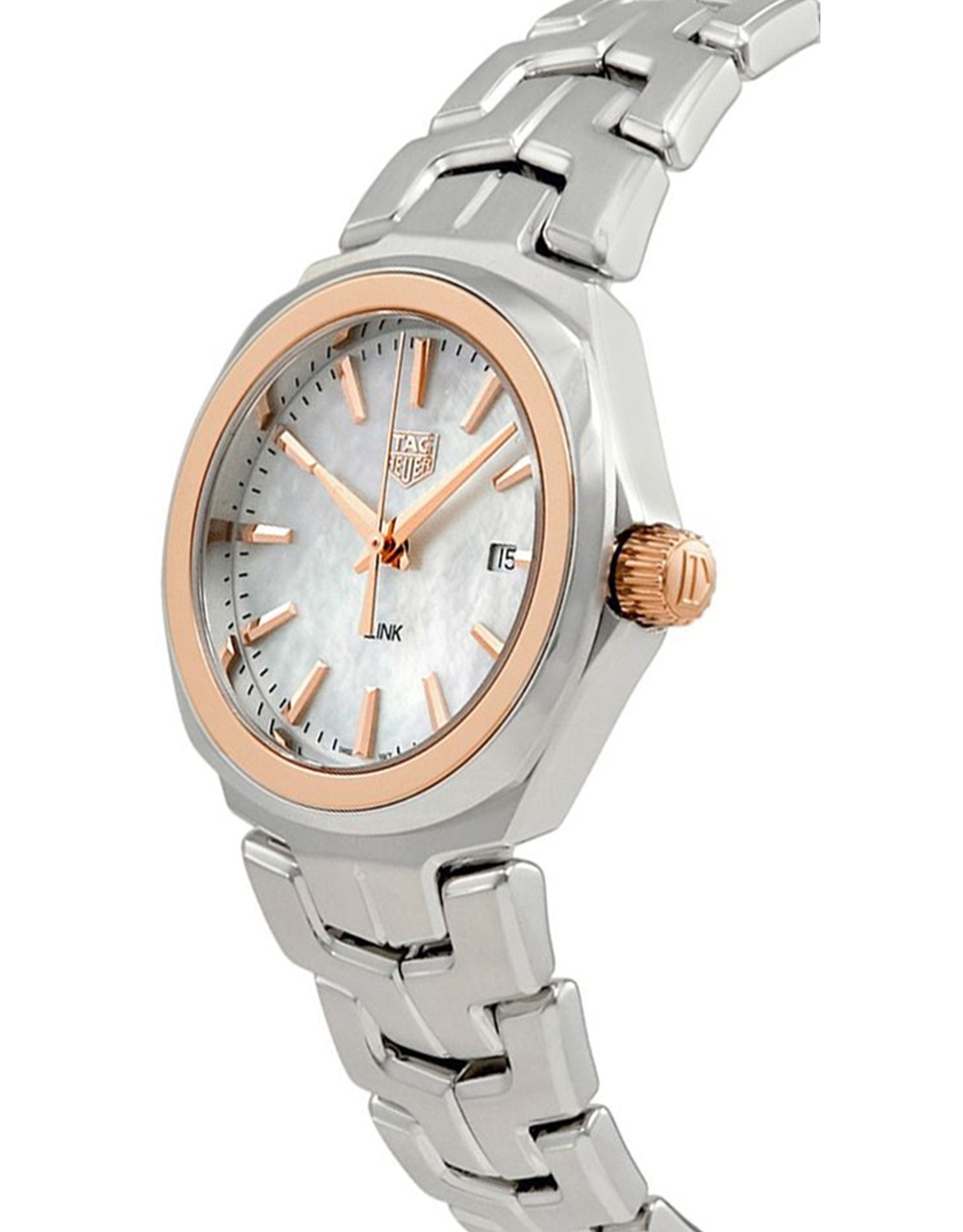 Replica Tag Heuer Link Pearl White Dial & Rose Gold WoMen's Watch WBC1350.BA0600 32MM