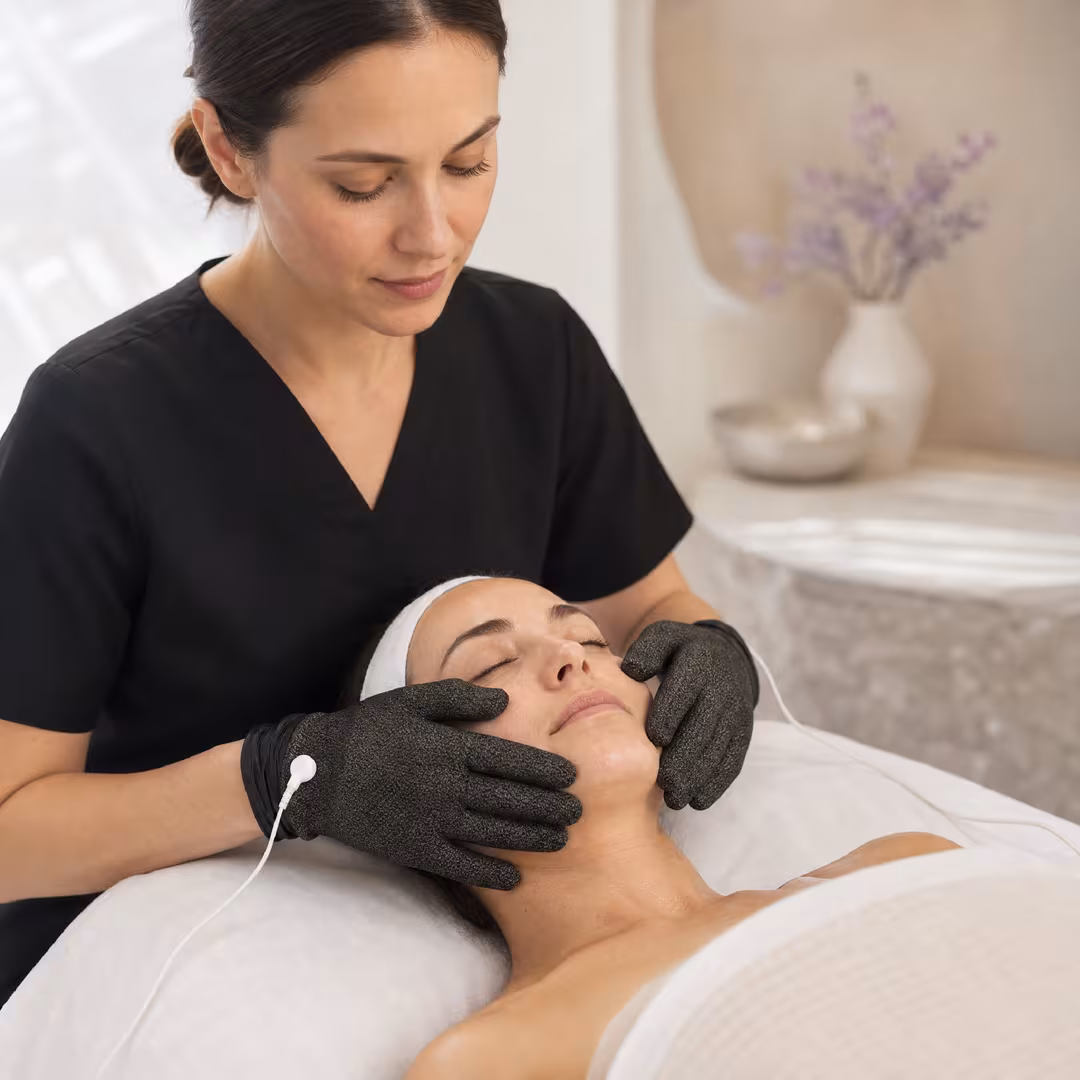 7 E Wellness  Myolift Microcurrent Facial Gloves