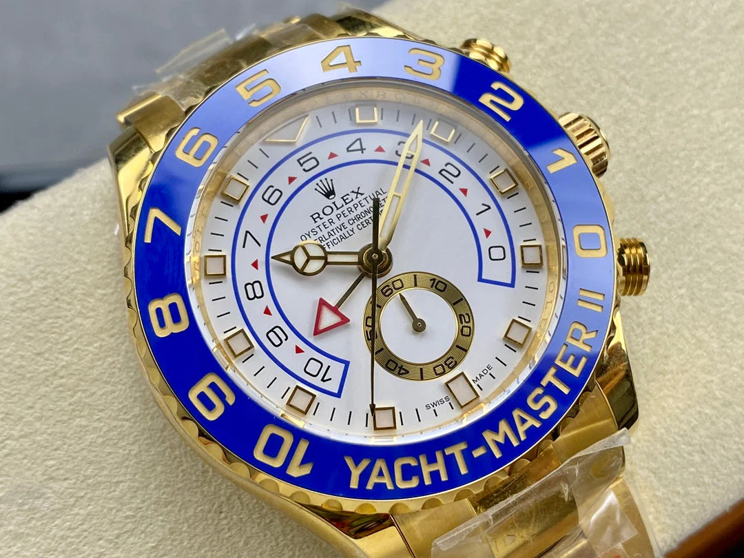 Rolex Watch Yacht-Master II 44mm Gold White Dial
