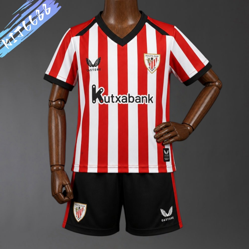 2026/2027 Athletic Bilbao Home Football Shirt (Kids Kit socks)
