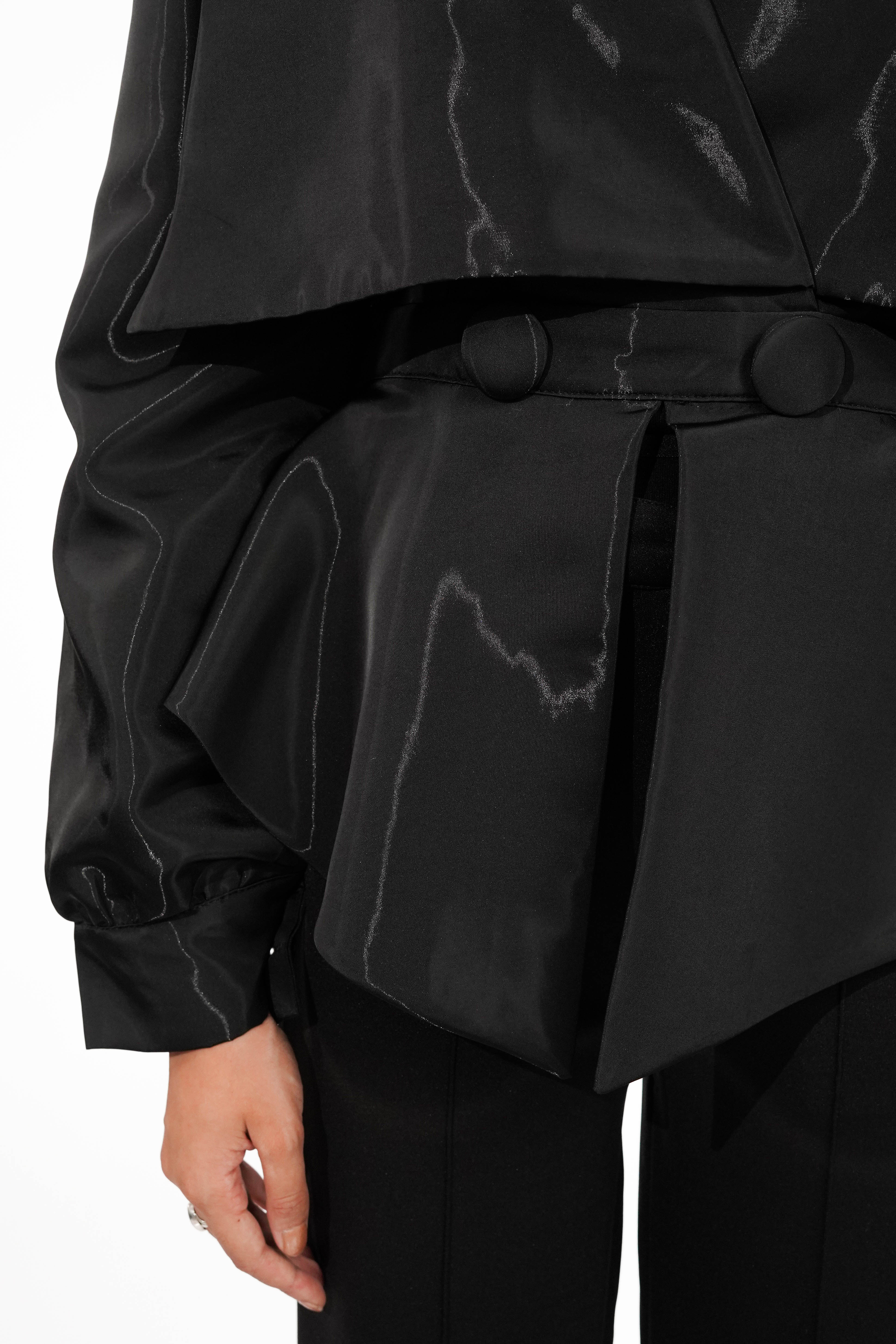 Nicole Black Jacket  Top