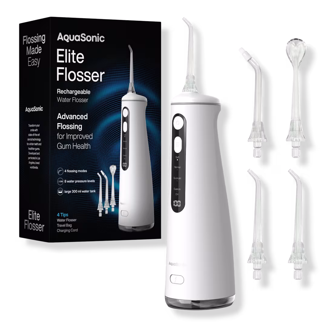 AquaSonic  Elite Rechargeable Water Flosser Set