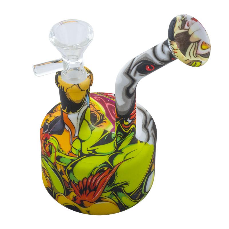 6 Oil Drum Silicone Dab Rig (Random Color)