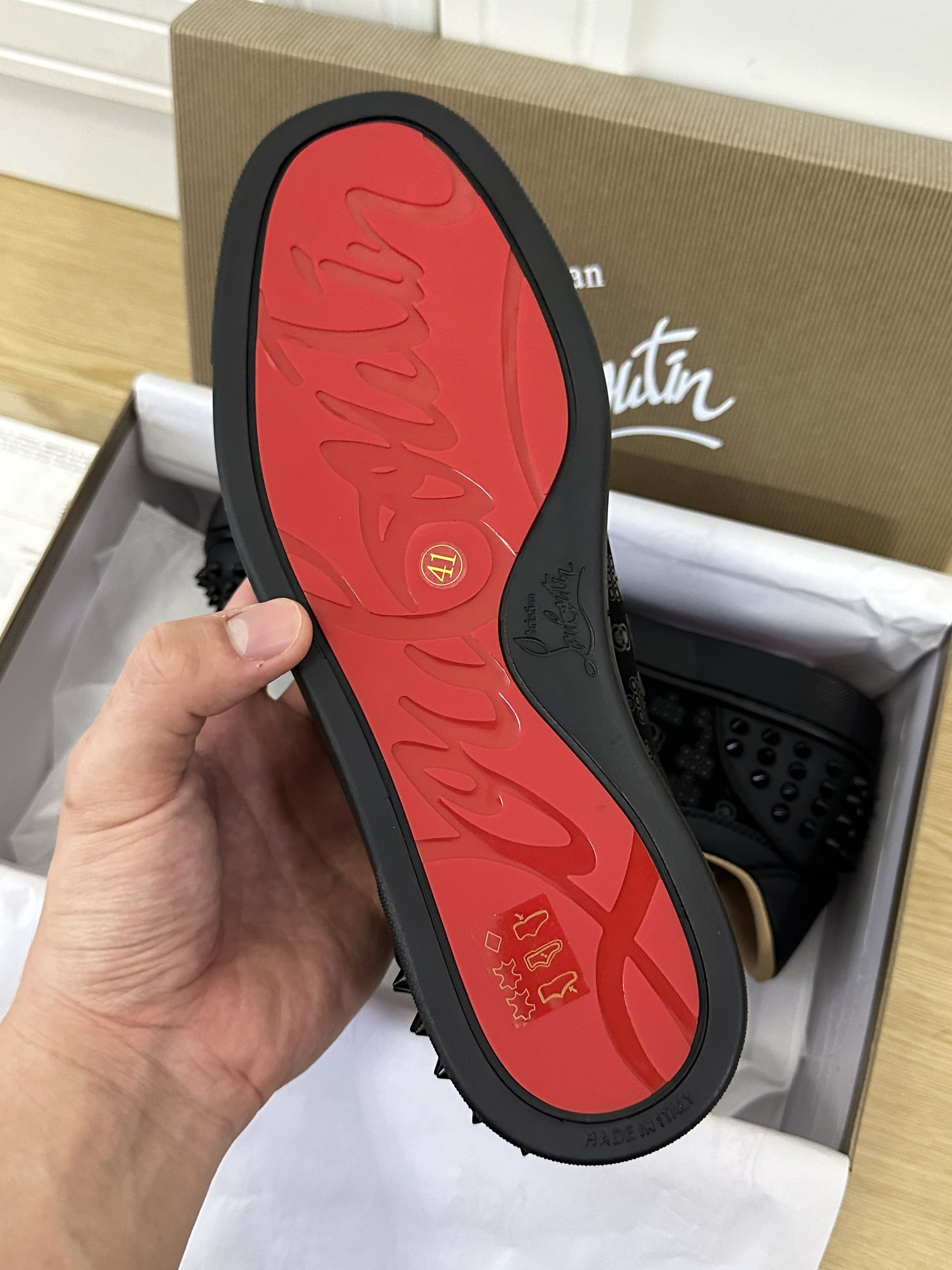 Christian Louboutin Louis Junior Spikes - CCSHOES