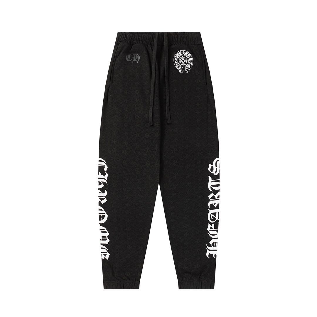 Cross-hoof-printed sweatpants