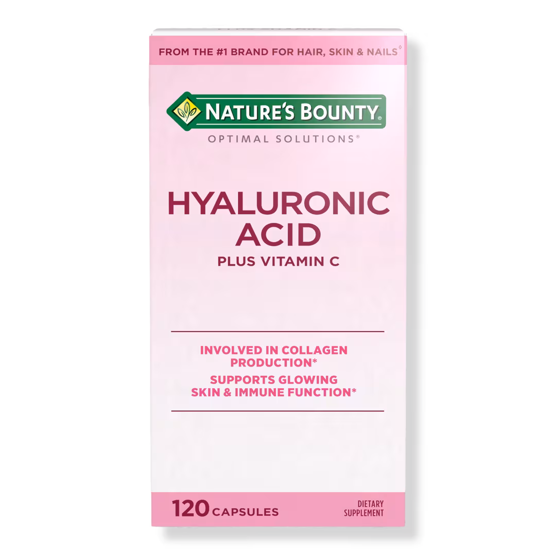 Nature's Bounty  Hyaluronic Acid Plus Vitamin C Capsules for Glowing Skin