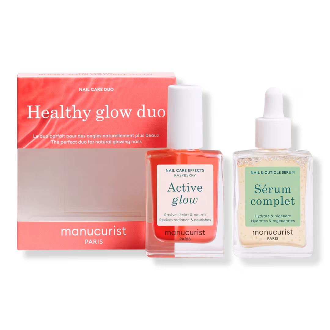 Manucurist  Hydra Glow & Repair Duo, Nail Strengthener and Growth