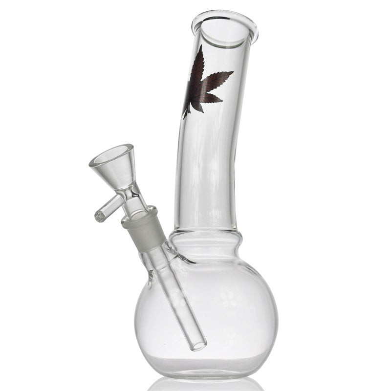 8 Marijuana Leaf Basic Glass Bong