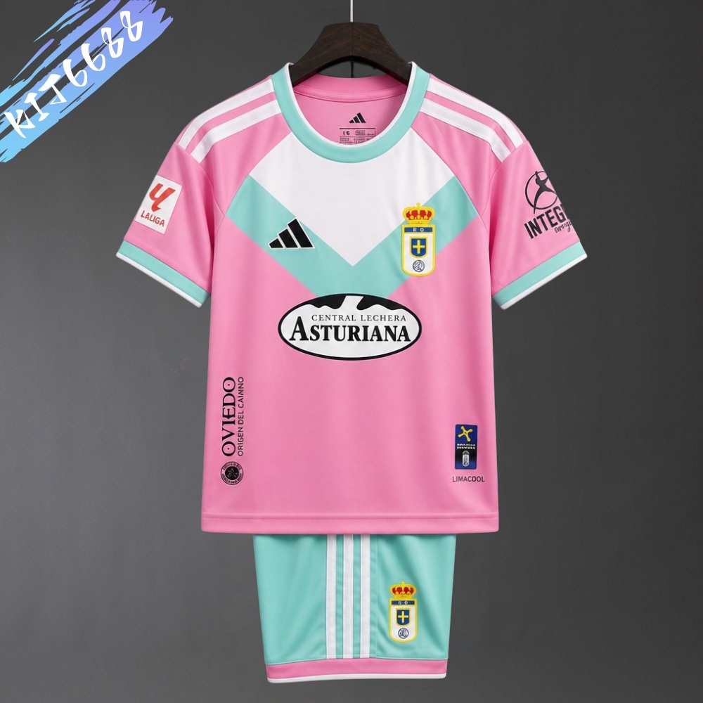 2026/2027 Real Oviedo Third Away Football Shirts (Kids Kit socks）