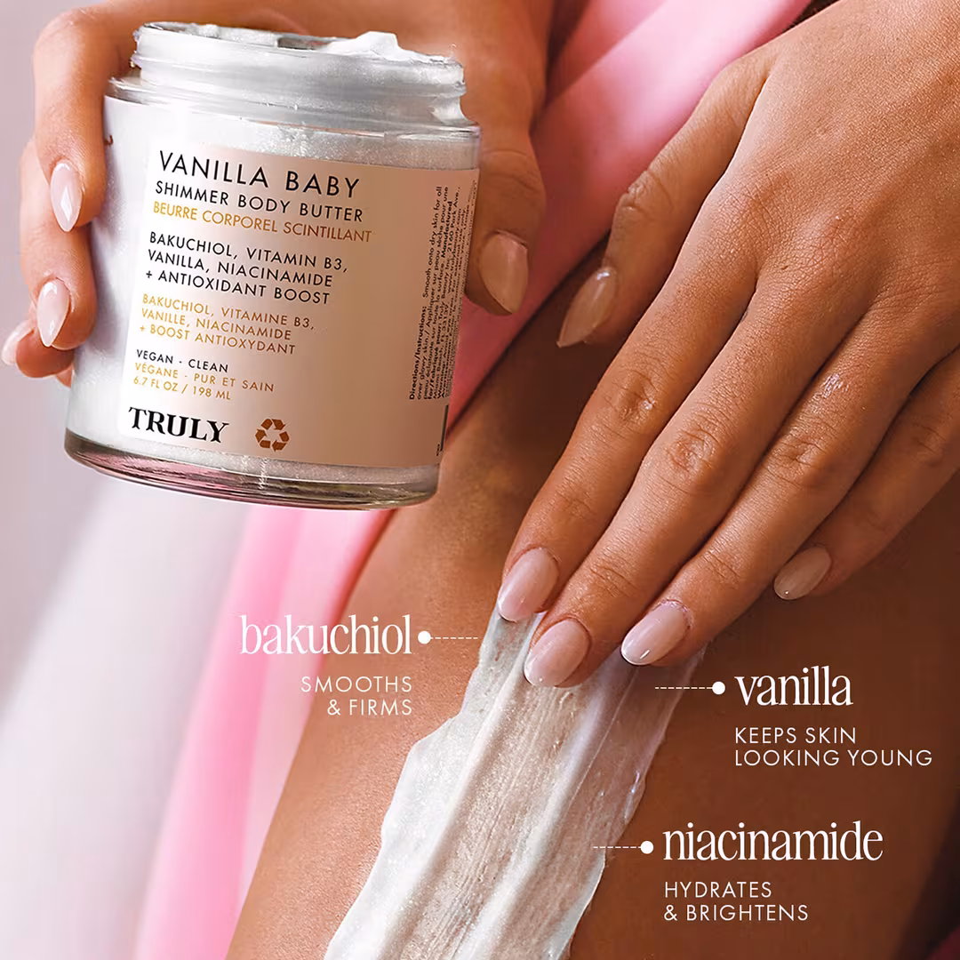 Truly  Vanilla Baby Luxury Shimmer Body Butter