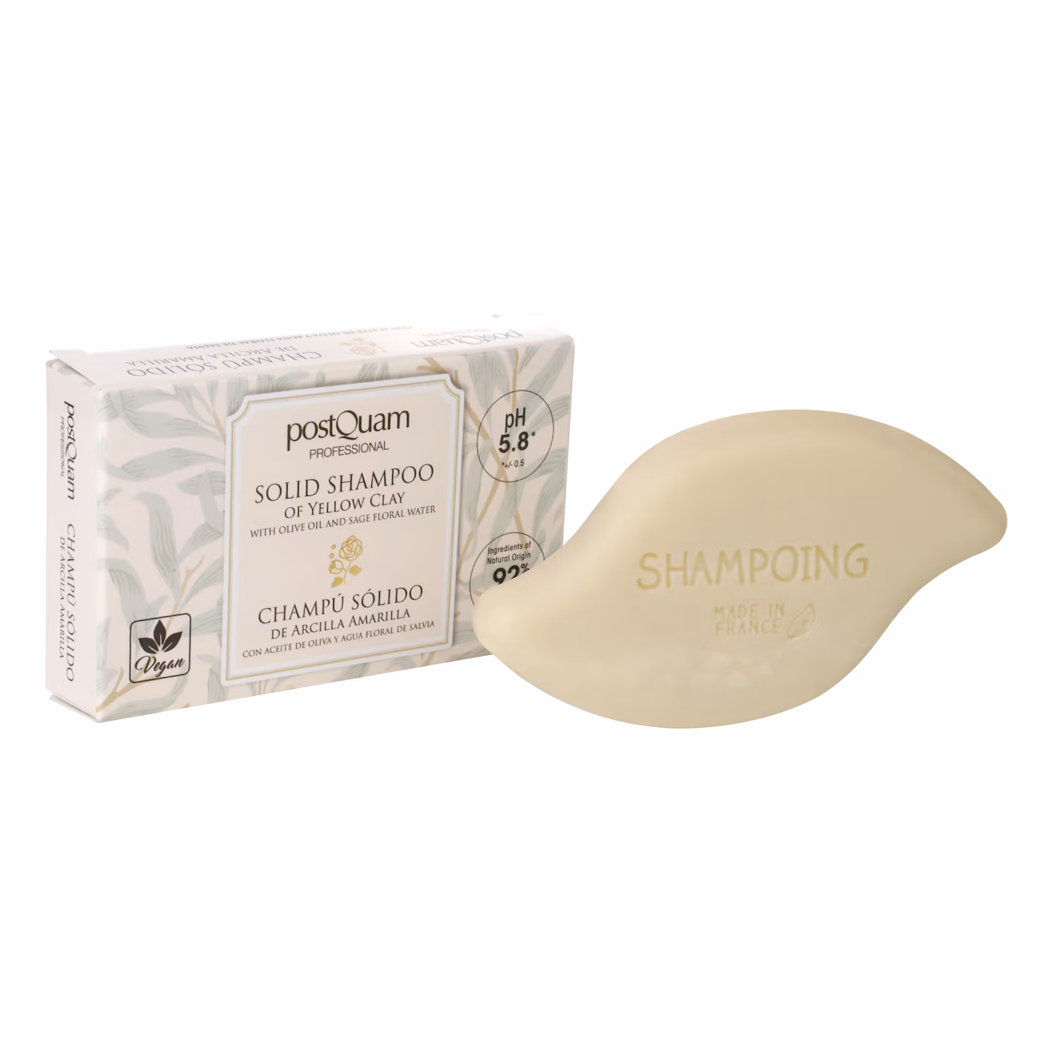 Festes Shampoo Gelbe Tonerde 70 Gr