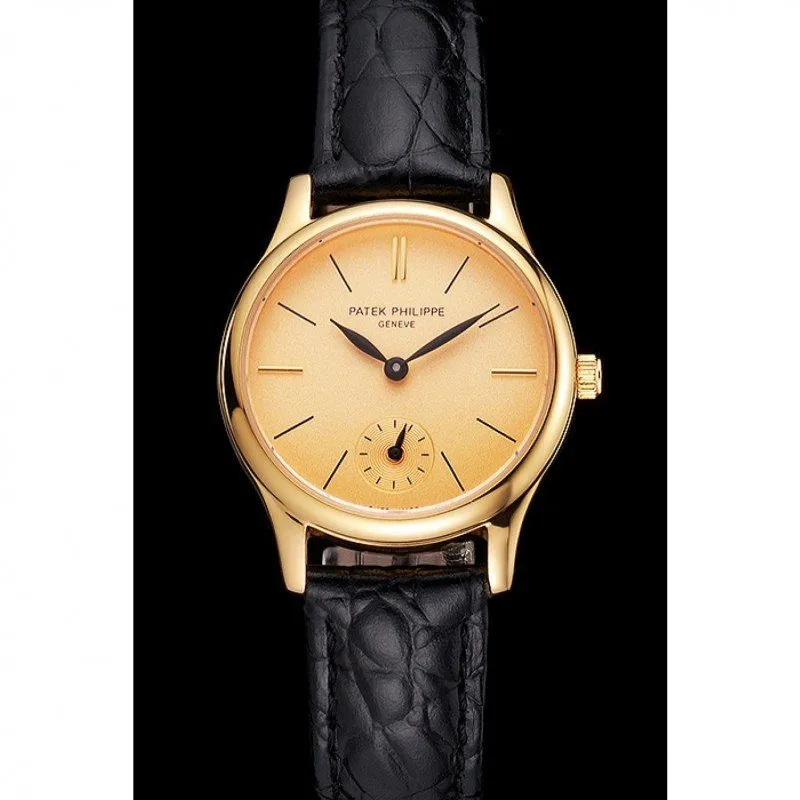 Patek Philippe Calatrava Dial Gold 28 mm, Yellow Gold Plated