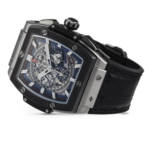Replica Hublot Spirit Of Big Bang Men Automatic Skeleton Leather Watch 601.NM.0173.LR