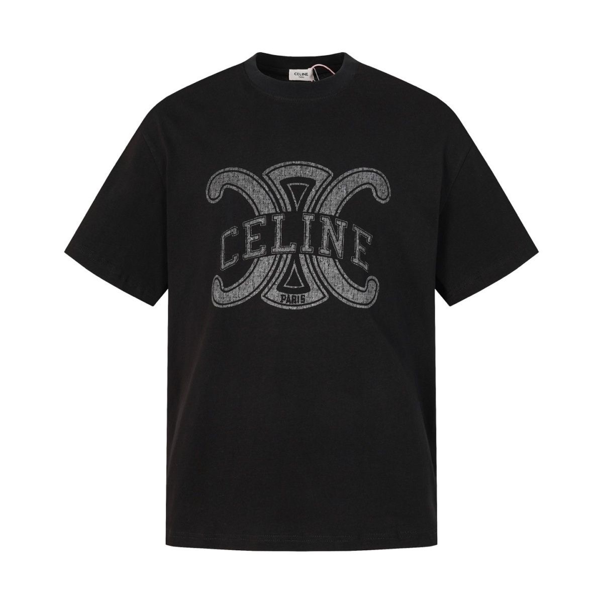 2026 Summer New C@ELIN Large Letter Logo Print Round Neck Short Sleeve T-Shirt