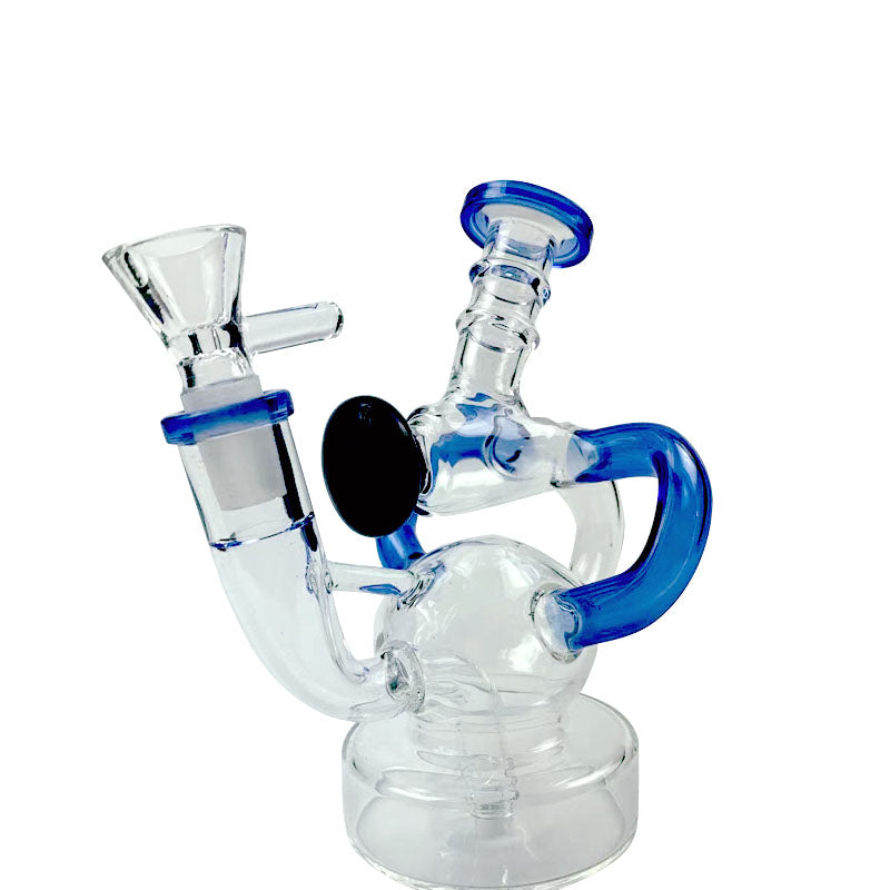 6 Mini Recycler Glass Dab Rig