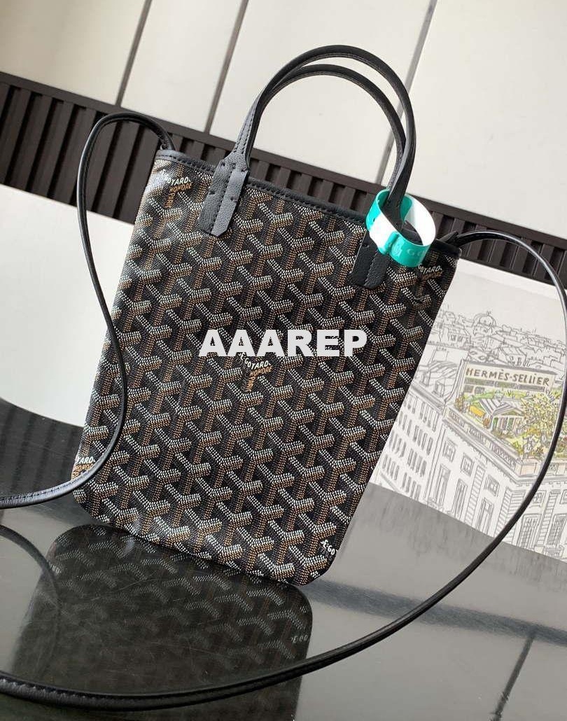 Replica Goyard POICLAPMLTY11CL61P Poitiers Claire Voie Bag Black brown