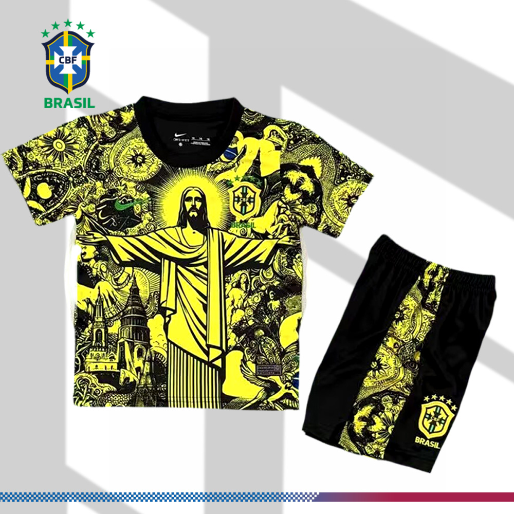 2025/2026 Brazilian Special Edition Football Shirt (Kids Kit socks ）