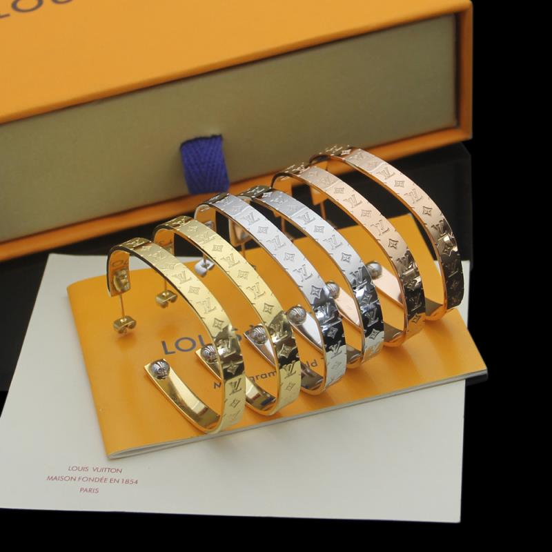 LV Nanogram Hoop Earrings