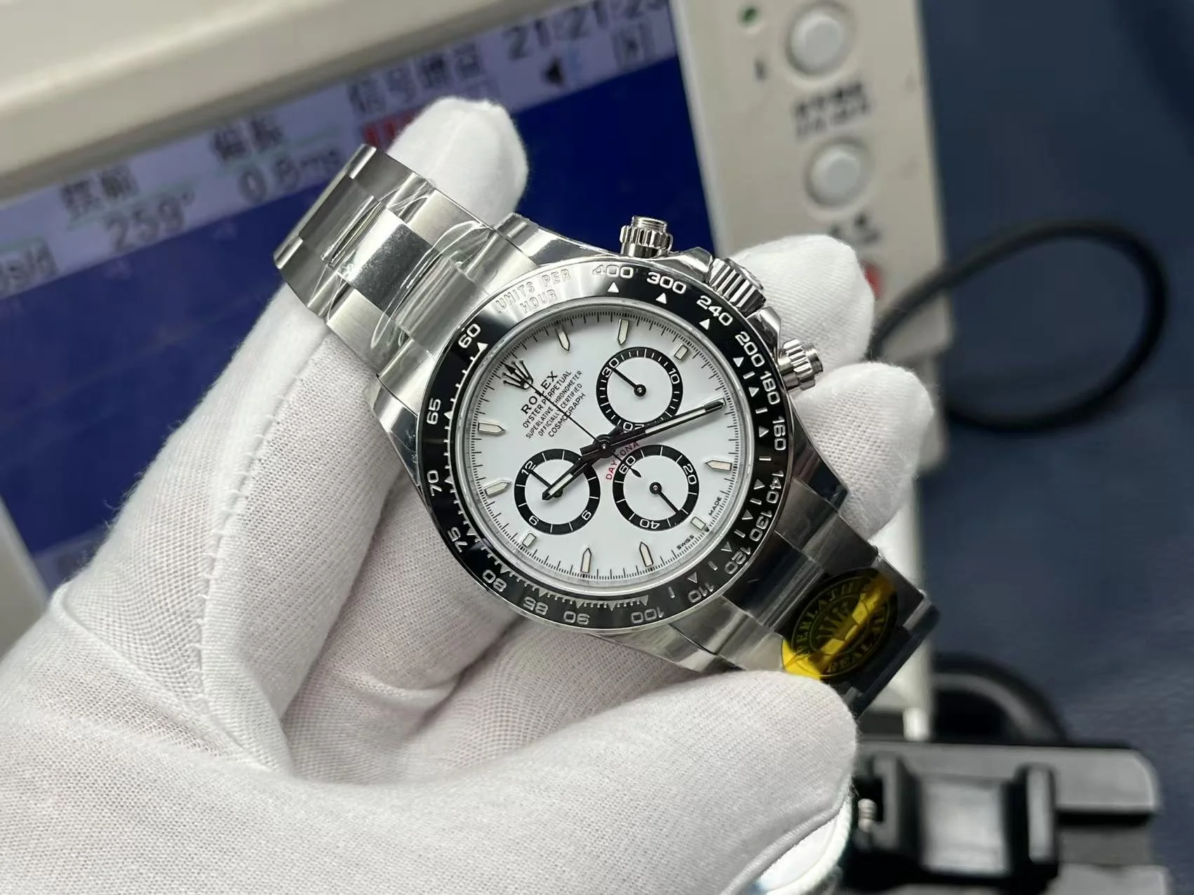 Rolex Watch 25 Daytona 40mm Silver Black White