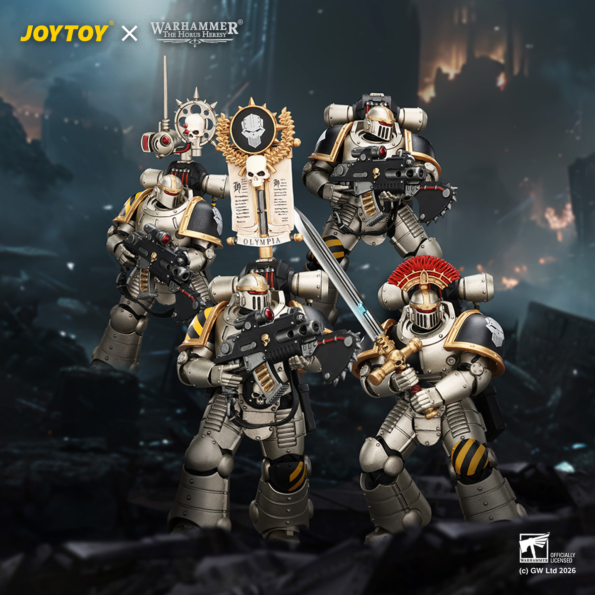 JOYTOY Warhammer The Horus Heresy 1:18 lron Warriors MkII Legionary - JOYTOY WORLD