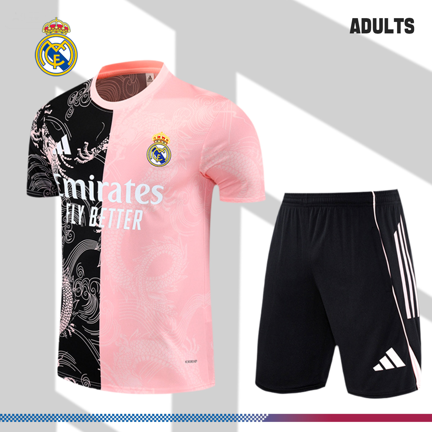 2025/2026 Real Madrid Adult Short Sleeve Training Suit (Adult Kit)