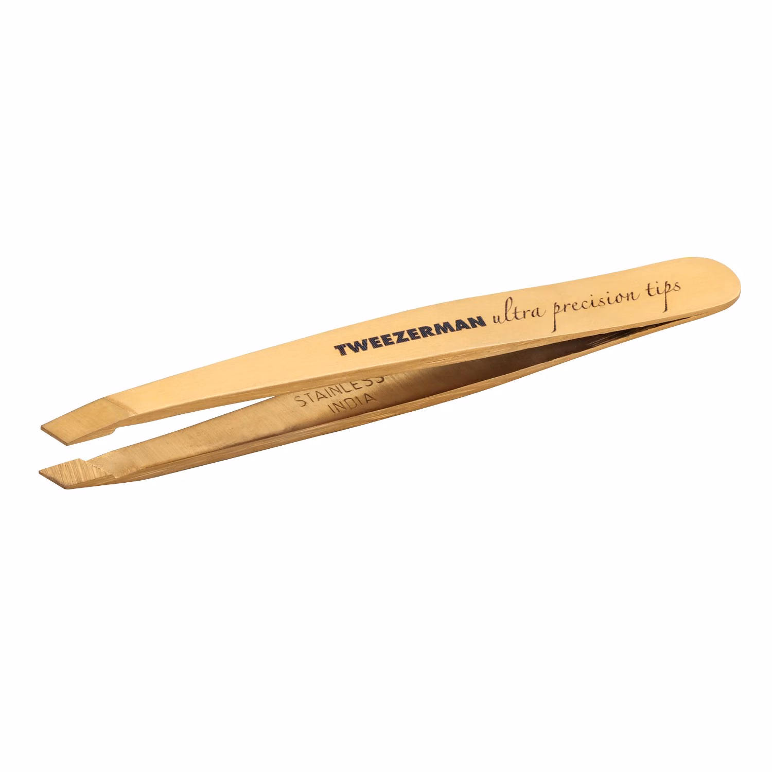 Ultra Precision Mini Slant Tweezer - Gold