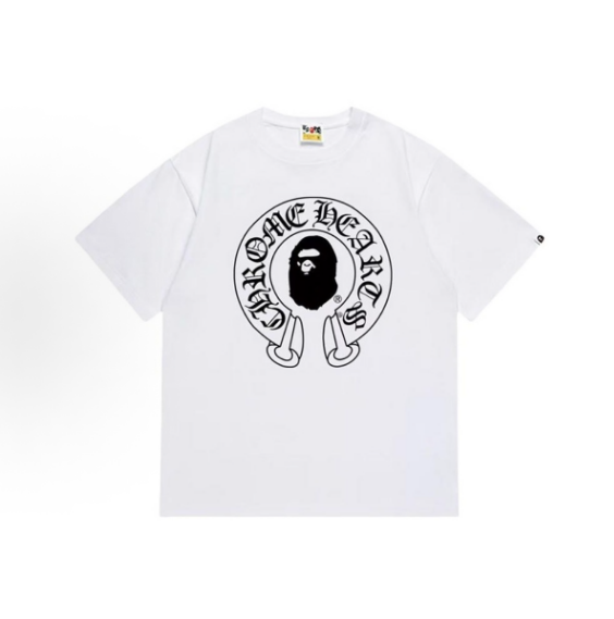 BAPE x Chrome Hearts 2009 Baby Milo Horseshoe Logo Tee