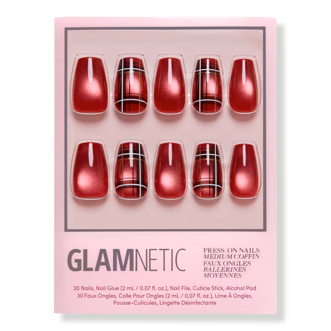Glamnetic  Holiday Tartan Press-On Nails