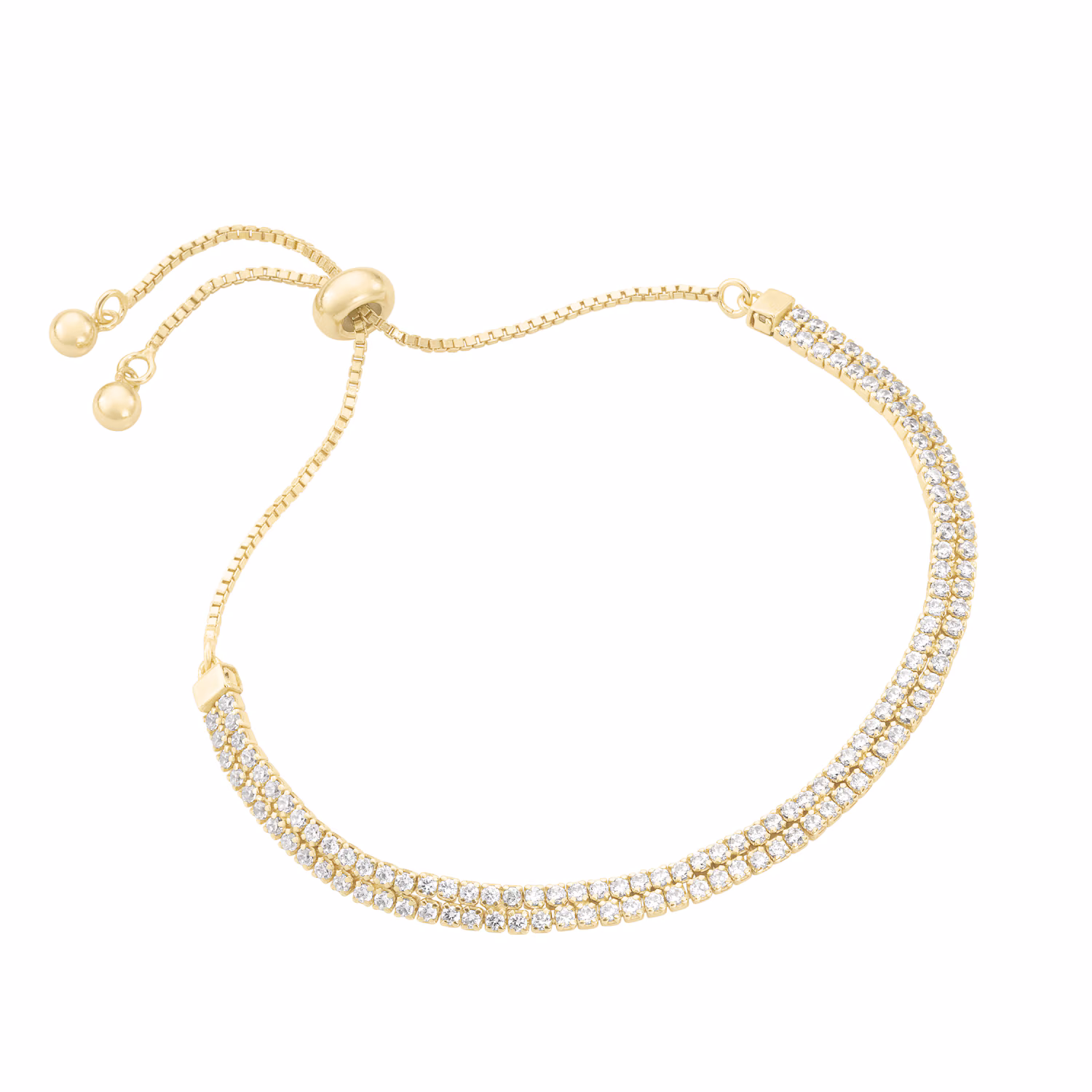 Armband Tennisarmband 2-rhg., Silber 925