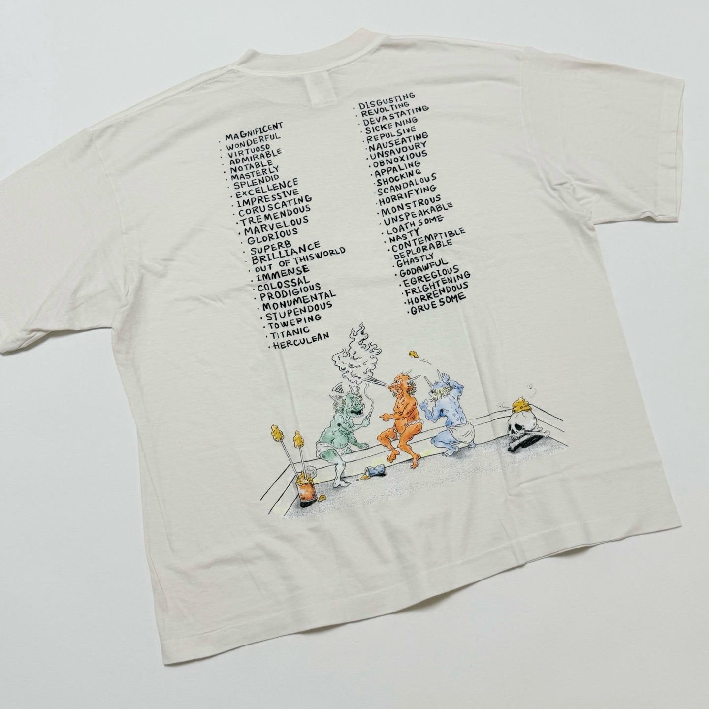 SAINT Mxxxxxx SS_TEE/SAINT WET/WHT Heaven and Hell/Angel and Demon tshirt
