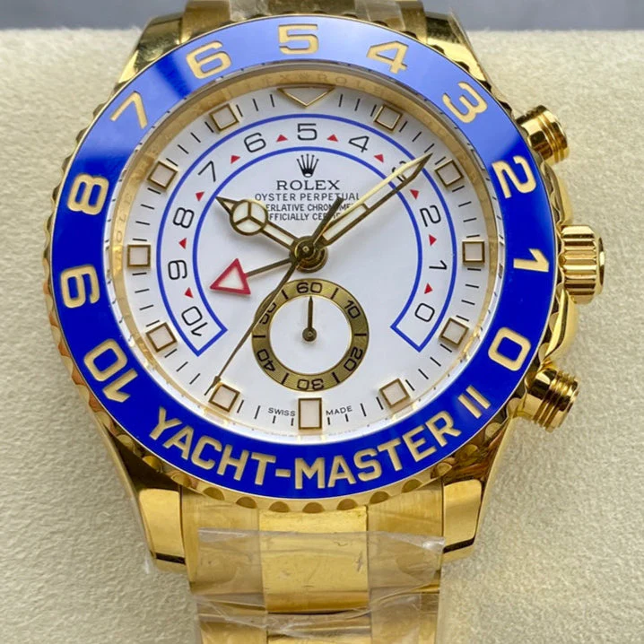 Rolex Watch Yacht-Master II 44mm Gold White Dial