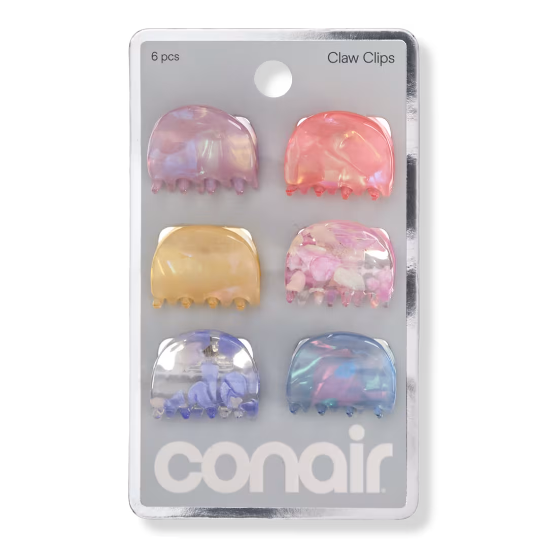 Conair Accessories  Mini Claw Clips 6 Piece