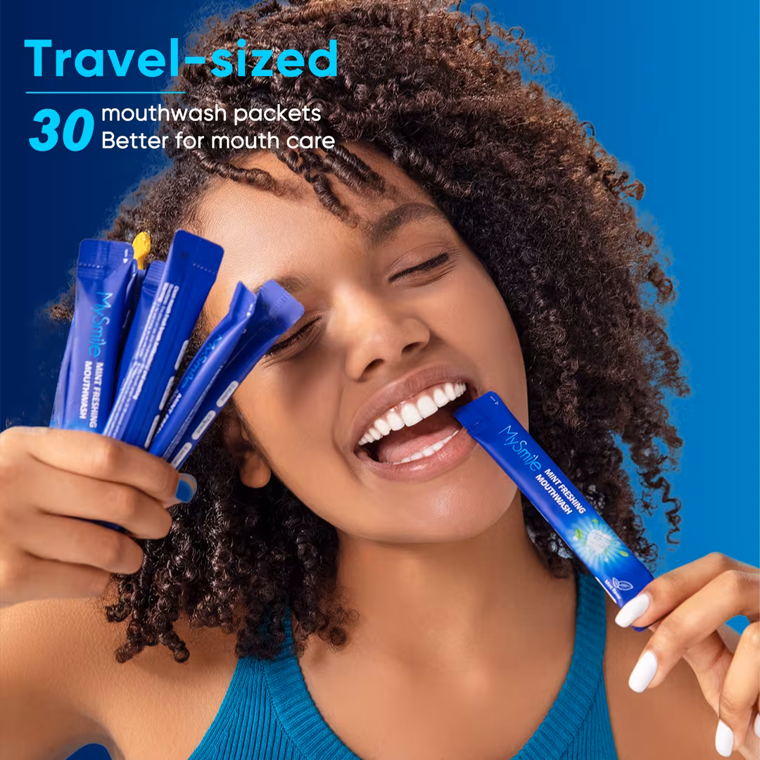 MySmile  Travel-Friendly Alcohol-Free Mouthwash in Fresh Mint