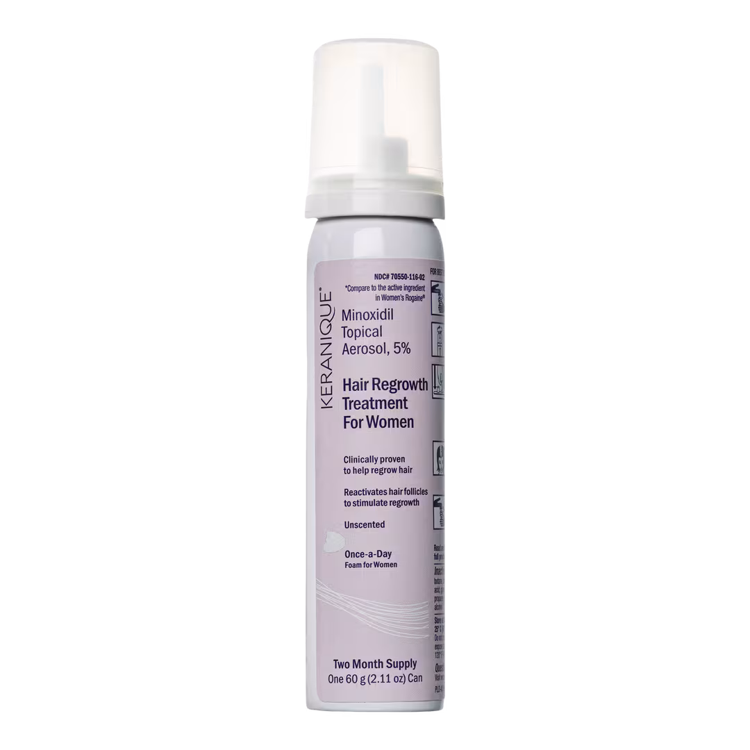 Keranique  Hair Regrowth 5% Minoxidil Foam for Women 60-Day Supply