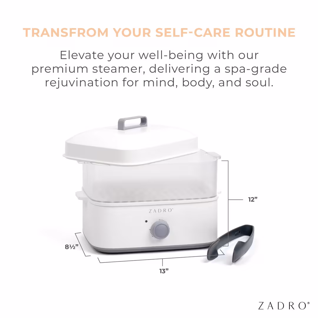 Zadro  Facial Towel Steamer with Tongs