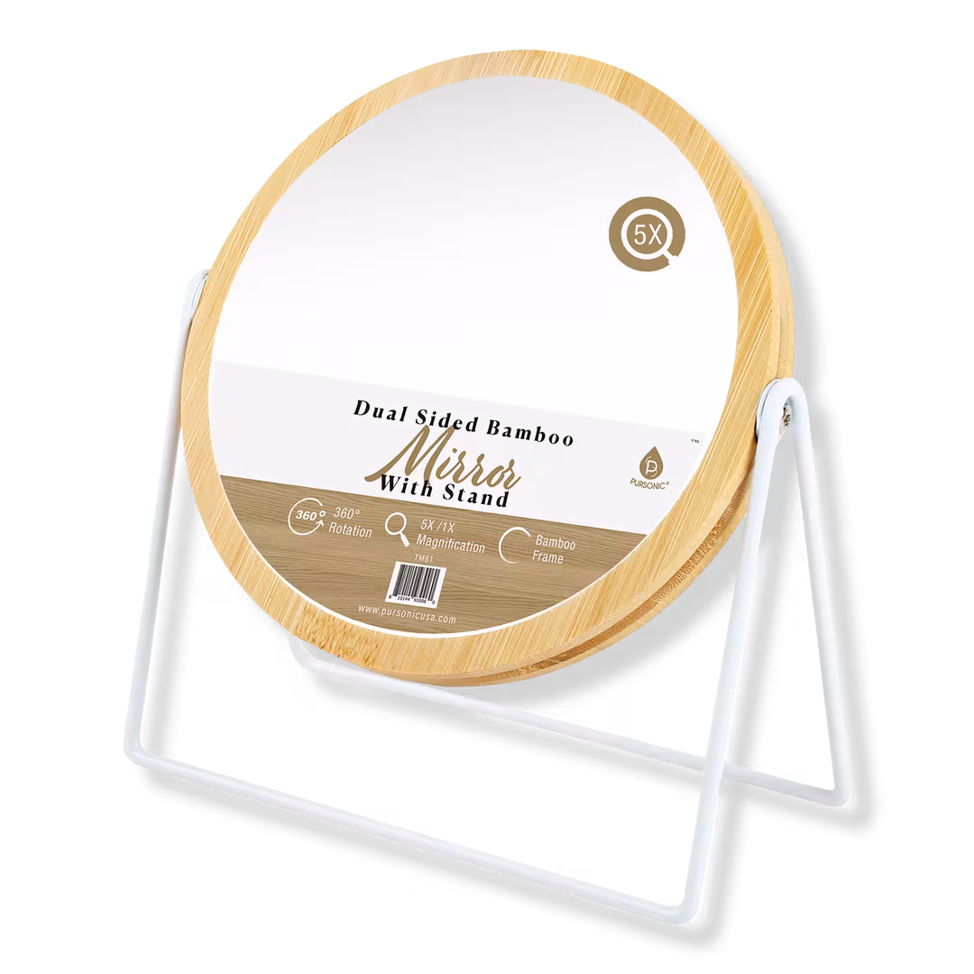 PURSONIC  Dual-Side Mirror with Seamless 360° Rotation
