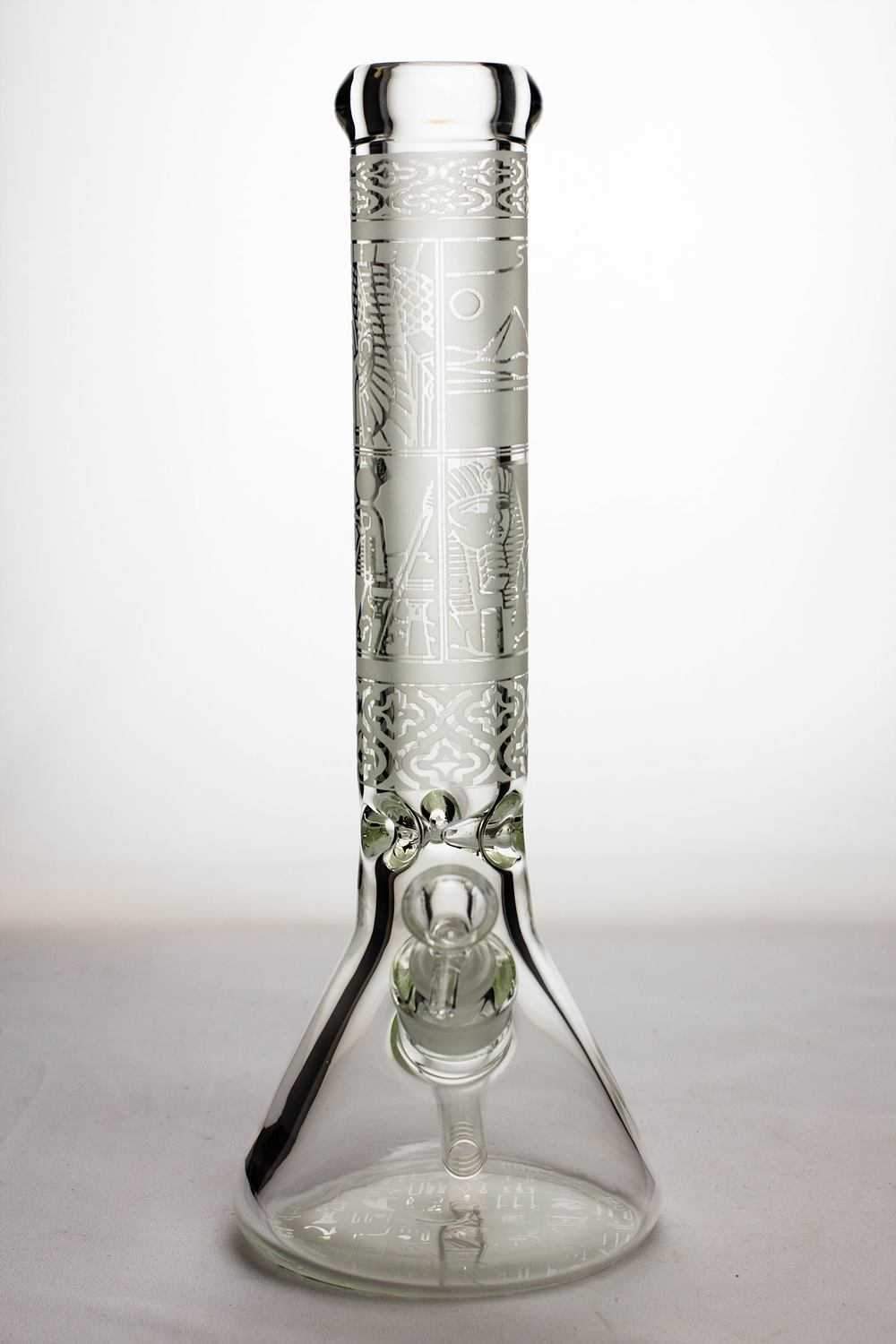 13.5 9 mm thick sandblasted glass beaker water bong